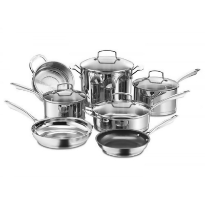 Cuisinart 11Pc Set Proffessional Stainless Cookware Set 