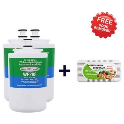 Aqua Fresh Replacement Water Filter fo UKF7003 (3 Pack) and Free Odor Remover 