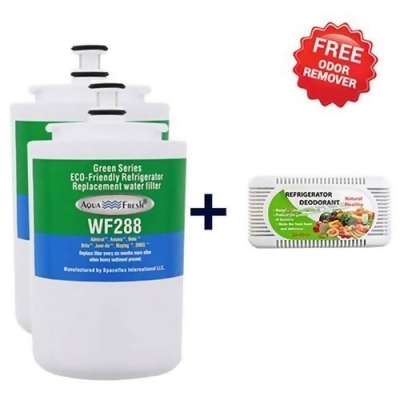 Aqua Fresh Replacement Water Filter for UKF7003 (2-Pack) with Free Odor Remover 