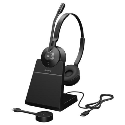 Jabra Engage 55 MS Duo Wireless Headset USB-C with Charging Stand 9559-475-125 