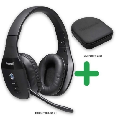 BlueParrott S450-XT Bluetooth Headset (203582) with Protective Carrying Case 
