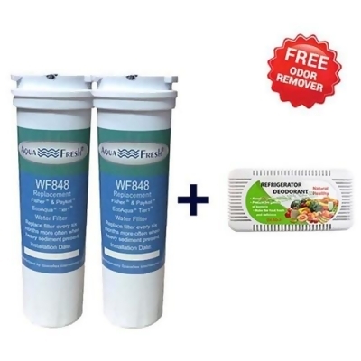Aqua Fresh Replacement Water Filter for 836848 (2 Pack) with Free Odor Remover 