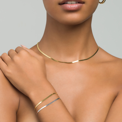 MAYA - Thin Herringbone Bracelet (特惠)