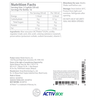 Select&trade; AloChoice Botanical Beverage Aloe Vera