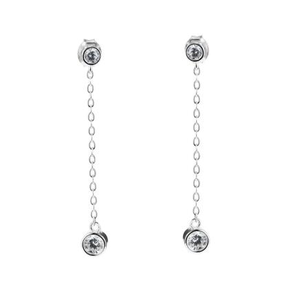 IRIS – Double Stone Drop Earrings