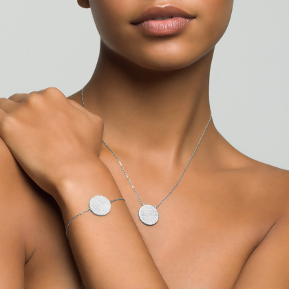 KAMILA - Pave Coin Bracelet (SPECIAL)