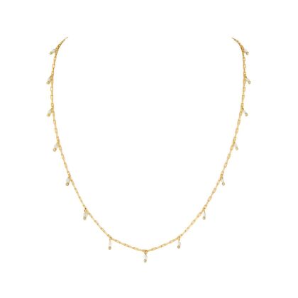 ELLIS – Micro Pearl Link Chain - Emas | Mutiara