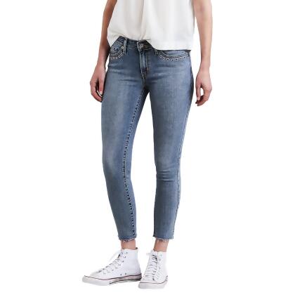 levi's 711 skinny ankle jeans white