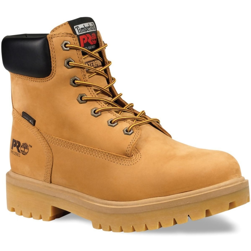 Steel Toe Work Boots, Wide - Brown 