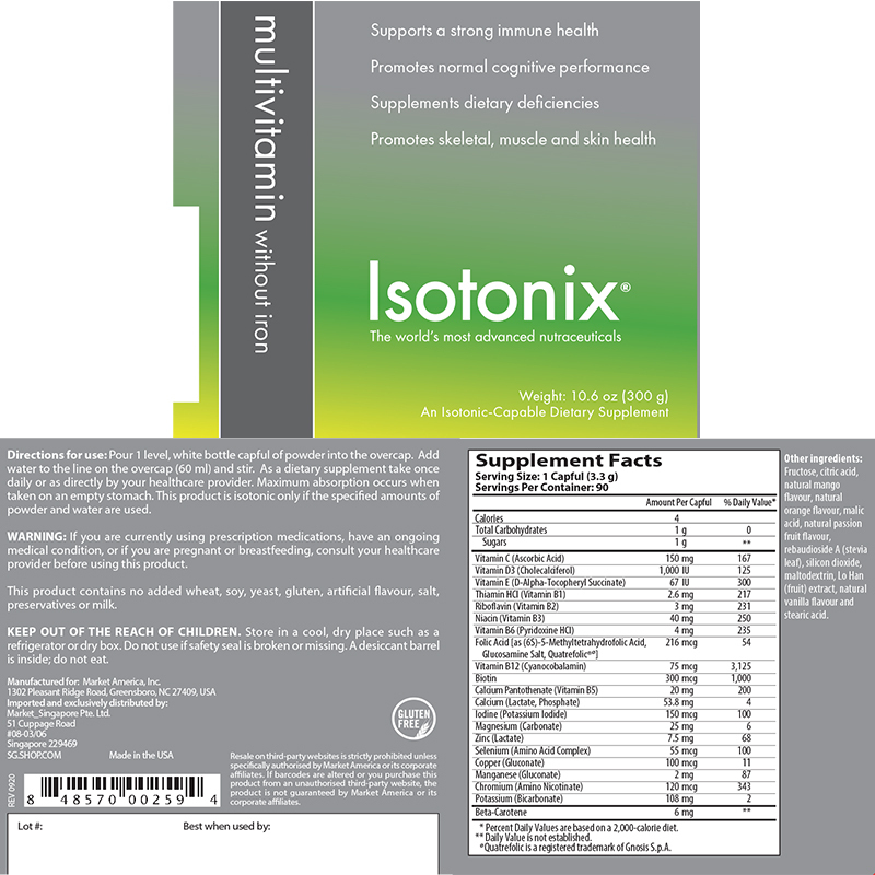 Isotonix&#174; 综合维他命（不含铁） alternate image