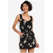 Black Rose Trim Playsuit Black Rose Trim Playsuit