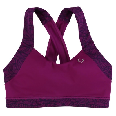Moving Comfort Womens Uplift Crossback Sports Bra Purple From