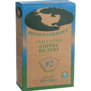 Beyond Gourmet Coffee Filters Cone Unbleached Number 2 100 Count Pack of 3 - All