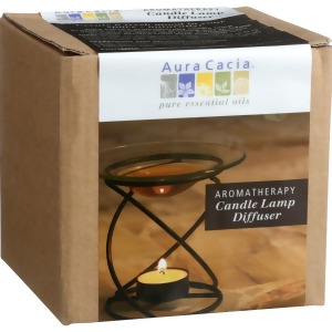 Aura Cacia Spiral Candle Lamp Black 1 Count - All