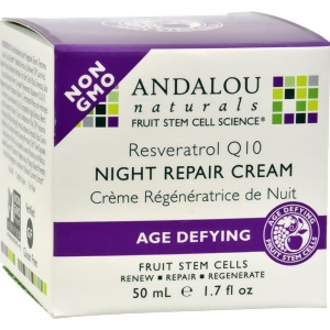 Andalou Naturals Resveratrol Q10 Night Repair Cream 1.7 fl oz - All