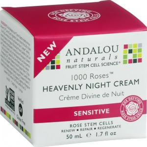 Andalou Naturals Heavenly Night Cream 1000 Roses 1.7 oz - All