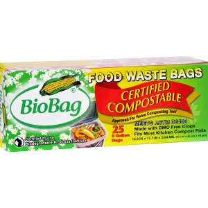 Biobag 3 Gallon Compost/Waste Bags Pack of 12 25 Count - All