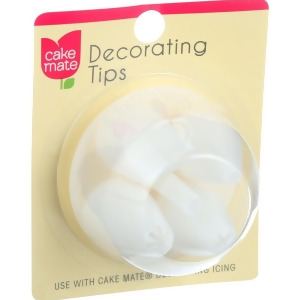Cake Mate Plastic Decorating Tips 4 Count Pack of 12 - All