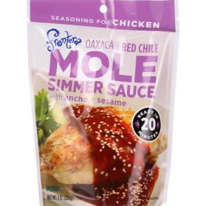 Frontera Foods Simmer Sauce Oaxacan Red Chile Mole with Ancho and Sesame 8 oz Pack of 6 - All