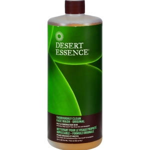 Desert Essence Thoroughly Clean Face Wash Original Oily and Combination Skin 32 fl oz - All