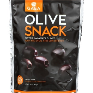 Gaea Olives Kalamata Pitted Snack Pack 2.3 oz Pack of 8 - All