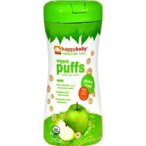 Happy Baby Organic Puffs Apple 2.1 oz Pack of 6 - All