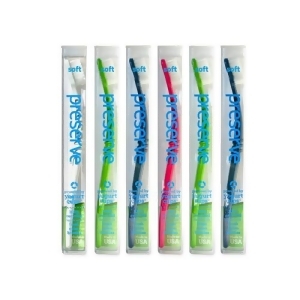 Preserve Toothbrush Display Pack Pack of 24 Assorted Colors - All