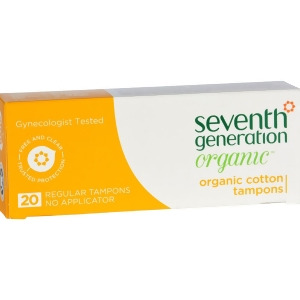 Seventh Generation Tampons Applicator Regular 20 ct Pack of 12 - All