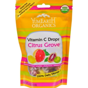 Yummy Earth Organic Vitamin C Drops Citrus Grove Pack of 6 3.3 oz - All