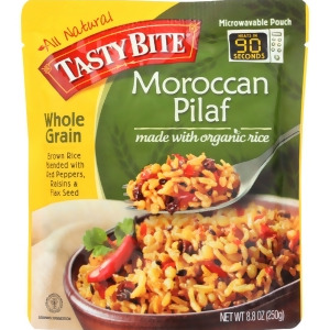 Tasty Bite Rice Organic Moroccan Pilaf Whole Grain 8.8 oz Pack of 6 - All