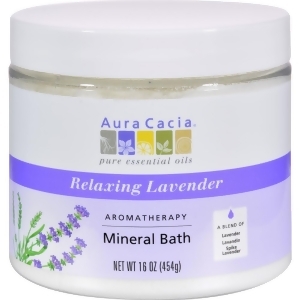 Aura Cacia Lavender Harvest Mineral Bath 16 Oz Pack of 2 - All