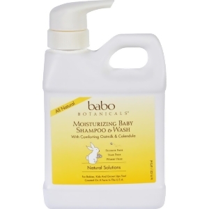 Babo Botanicals Moisturizing Oatmilk Baby Shampoo And Wash 16 Fz Pack of 1 - All