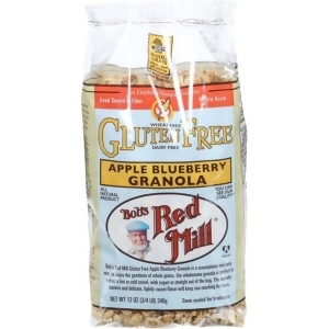 Bob's Red Mill Gluten Apple Blueberry Granola 12 Oz Pack of 4 - All