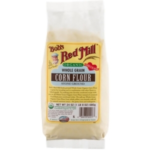 Bob's Red Mill Organic Corn Flour 24 Oz Pack of 4 - All