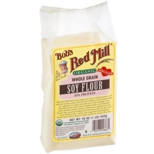 Bob's Red Mill Organic Soy Flour 16 Oz Pack of 4 - All