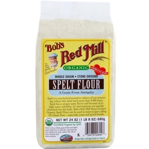 Bob's Red Mill Organic Spelt Flour 24 Oz Pack of 4 - All