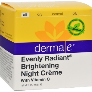 Derma E Evenly Radiant Night Cream 2 Oz Pack of 1 - All