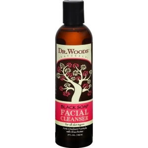 Dr. Woods Black Soap And Shea Butter Facial Cleanser 8 Fz Pack of 3 - All