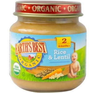 Earth's Best Organic Brown Rice Lentil Dinner 4 Oz Pack of 12 - All