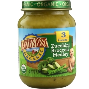 Earth's Best Organic Zucchini Broccoli Medley 6 Oz Pack of 12 - All