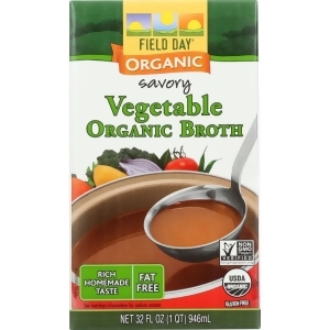 Field Day Vegetable Broth 32 Fz Pack of 12 - All