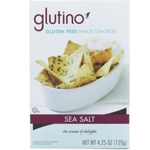 Glutino Sea Salt Crackers 4.25 Oz Pack of 6 - All