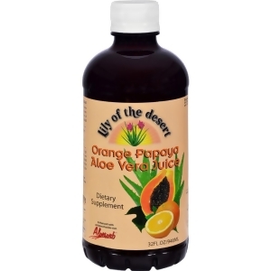Lily of The Desert Orange Papaya Aloe Vera Juice 32 Fz Pack of 2 - All