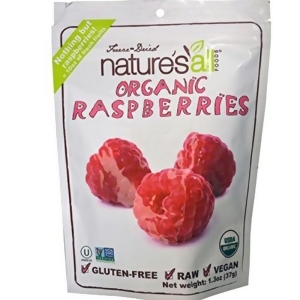 Nature's All Foods Dried Raspberries 1.3 Oz Bags Pack of 12 - All