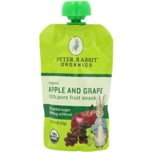 Peter Rabbit Organics Apple Grape Puree 4 Oz Pack of 10 - All