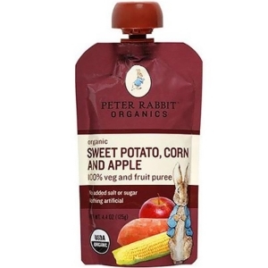 Peter Rabbit Organics Apple Sweet Potato Corn Puree 4.4 Oz Pack of 10 - All