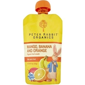Peter Rabbit Organics Mango Banana Orange Puree 4 Oz Pack of 10 - All