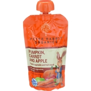 Peter Rabbit Organics Pumpkin Carrot Apple Puree 4.4 Oz Pack of 10 - All
