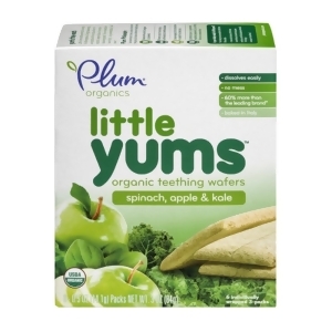 Plum Organics Spinach Apple Kale Little Yums .5 Oz Pack of 36 - All