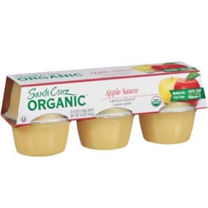 Santa Cruz Organic Apple Sauce 4 Oz Pack of 18 - All